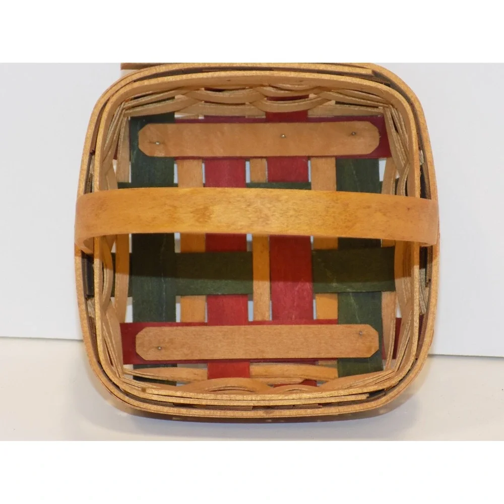 Small Holiday Helper Basket w/ Paprika Liner & Protector 2003 Longaberger